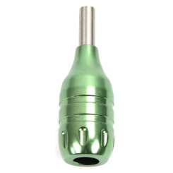 Tatoeage Cartridge Grip  - vast - bek - aluminium - groen - Ø 25 mm