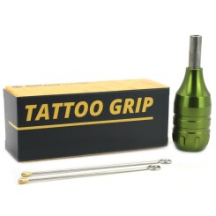 Tattoo Flexible Grip - Fixed - Backstem - Aluminum - Green - Ø 25 mm