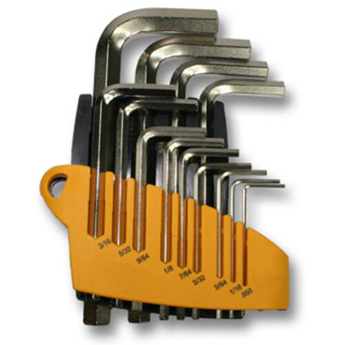 Hex wrench set - 13 allen keys "inch" - Single sizes in description
