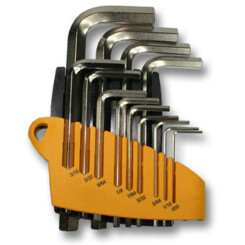 Hex wrench set - 13 allen keys "inch" - Single...