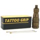 Tattoo Cartridge Grip - Flexibel - Groef - Messing - Ø 25 mm