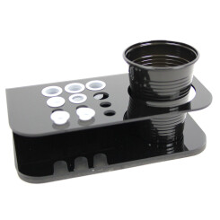 Kleur Cap Holder with Cup Stand - Zwart