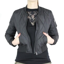 The Inked Army - Ladies - Diamond Quilt Short Bomber...