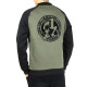 The Inked Army - Heren - 2-Tone Raglan Sweat Bomber - Olive/Black