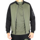 The Inked Army - Heren - 2-Tone Raglan Sweat Bomber - Olive/Black