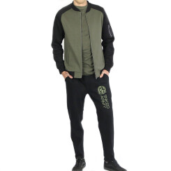 The Inked Army - Heren - Taps toelopende Interlock Sweatpants - Zwart