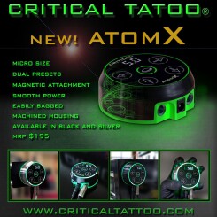 CRITICAL TATTOO - Tattoo Stroomvoorziening - Atom X Zwart