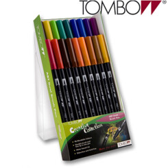 TOMBOW - Brush Pen - Set 18 Basic Colors