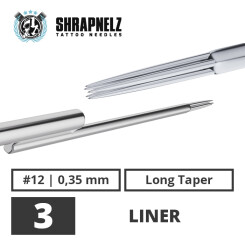 THE INKED ARMY - Shrapnelz Tattoo Nadeln - 3 Liner - 0,35...