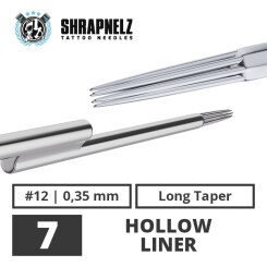 THE INKED ARMY - Shrapnelz Tattoo Nadeln - 7 Hollow Liner...
