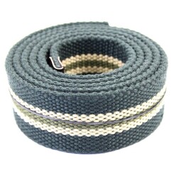 The Inked Army - Canvas belt - Green striped 