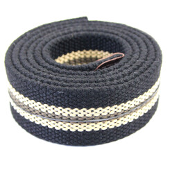 The Inked Army - Canvas belt - Black striped 