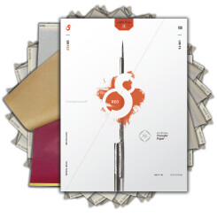 S8 RED - Schablonenpapier - 21,6 cm x 27,9 cm