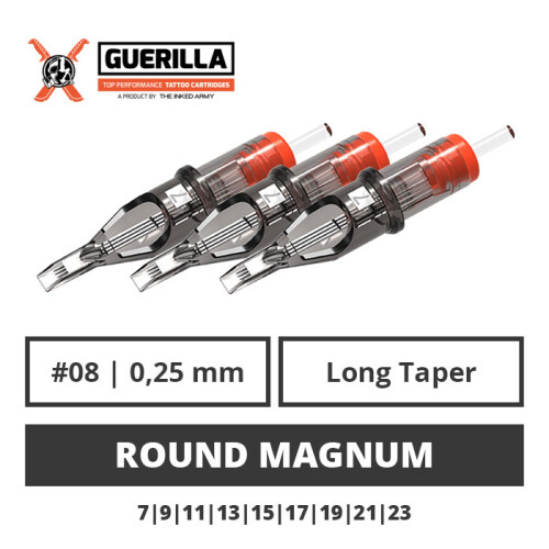 THE INKED ARMY - Guerilla Tattoo Cartridges - Ronde Magnum - 0.25 LT