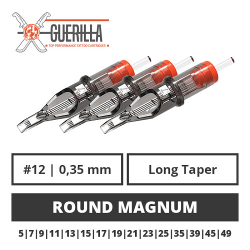 THE INKED ARMY - Guerilla Tattoo Cartridges - Round Magnum - 0,35 LT