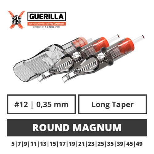 THE INKED ARMY - Guerilla Tattoo Cartridges - Ronde Magnum - 0.35 LT