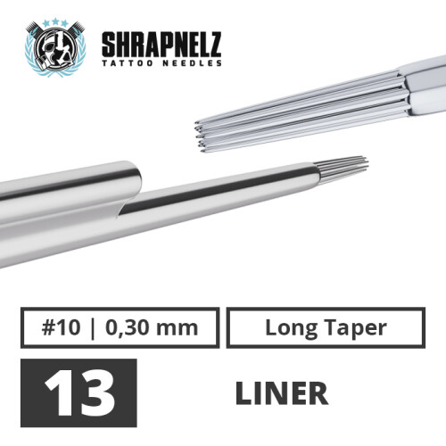 THE INKED ARMY - Shrapnelz Tattoo Needles - 13 Liner - 0,30 - LT