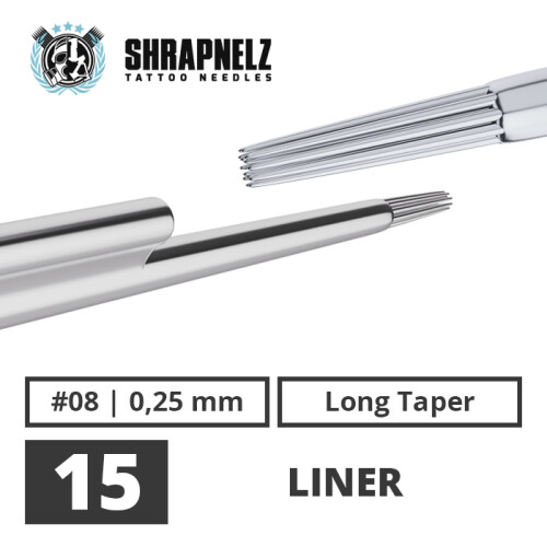 THE INKED ARMY - Shrapnelz Tattoo Needles - 15 Liner - 0,25 - LT