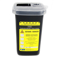 Container for used Needles and Cannula - Nitras Sharps Container - 1 Liter