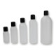 PET Kunststoffflaschen - Weiß mit schwarzem Verschluß 100 ml