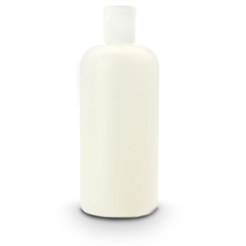 Plastic flessen wit met witte dop