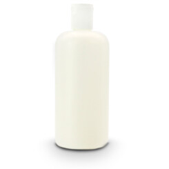Plastic flessen wit met witte dop