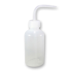 Splash bottle transparent - Bottle top white 250 ml