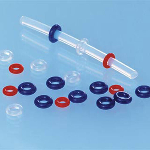 O-Ringen - silicone voor piercingsieraden - Transparant - binnen-Ø 1,3 mm x dikte 0,8 mm