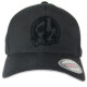 The Inked Army - Flexfit Caps Wooly Combed - Zwart - Logo Zwart L/XL