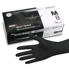 SELECT BLACK - Latex - Examination gloves - Black M