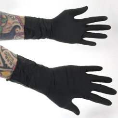 SELECT BLACK 300 - Latex - Examination gloves - Extra long - Black  XL