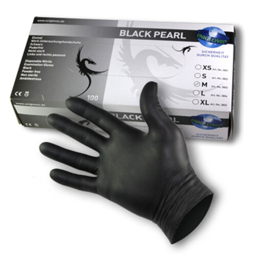 UNIGLOVES - Nitril - Examination gloves - Black Pearl  XL