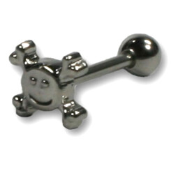 Barbell with threaded accessory for the tounge - 316 L...