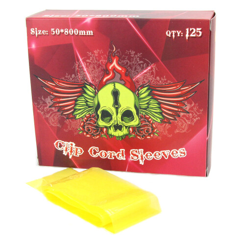 Clipcord Cover - 5 cm x 80 cm Yellow - 125 pcs/pack