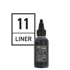 CARBON BLACK - Tatoeagekleur - Liner 11 - 50 ml
