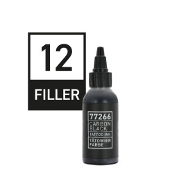 CARBON BLACK - Tatoeagekleur - Filler 12 - 50 ml