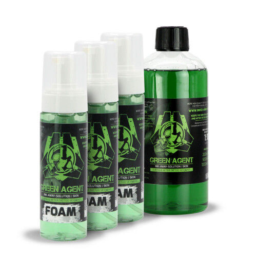 Green Agent Bundle - 3x Foamer & 1x Concentrate 500 ml