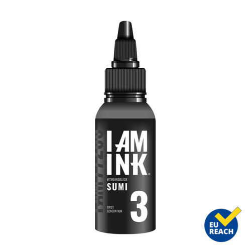 I AM INK - Tatoeage Inkt - # 3 Sumi - 50 ml