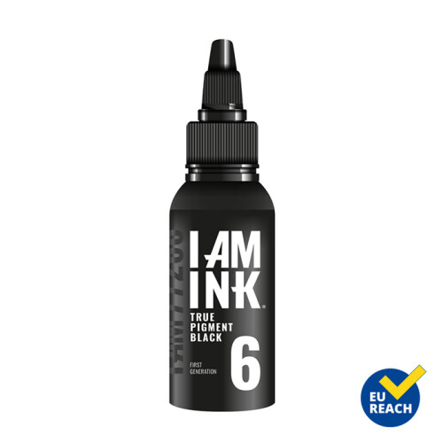 I AM INK - Tatoeage Inkt - # 6 True Pigment Black - 50 ml