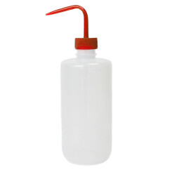 Spritzflasche transparent - Verschluss Rot 500 ml