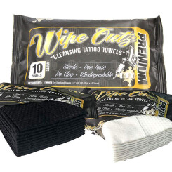 Wipe Outz - Premium Cleansing Tattoo Towels 10 Pieces