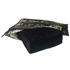 Wipe Outz - Premium Cleansing Tattoo Towels 10 Pieces - Color Black