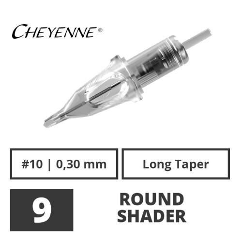 CHEYENNE - Craft Cartridges - 9 Ronde Shader - 0,30 - 20 st.