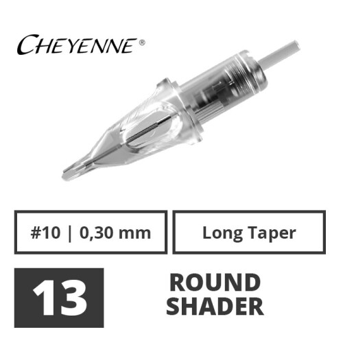 CHEYENNE - Craft Cartridges - 13 Round Shader - 0,30 - 20 Stk