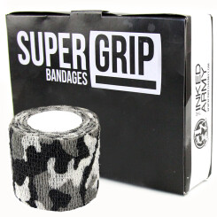 THE INKED ARMY - Supergrip - Griffstück Bandagen - 5 cm - Camo Schwarz-Weiß 12er Pack