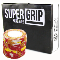 THE INKED ARMY - Supergrip - Griffstück Bandagen - 5 cm - Camo Sunflare 12er Pack