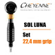 CHEYENNE - Tattoo Machine - SOL Luna - Set met 22,4 mm Grip - Zwart