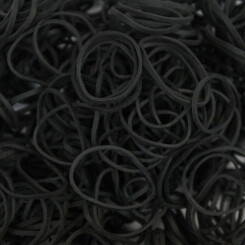 Needle bar rubber bands - Wide - Black 2 mm x Ø 30 mm