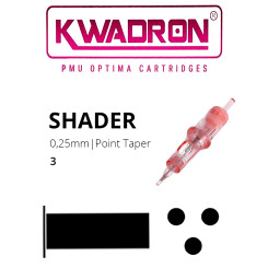 KWADRON - PMU Optima Cartridges - 3 Round Shader - 0,25 PT