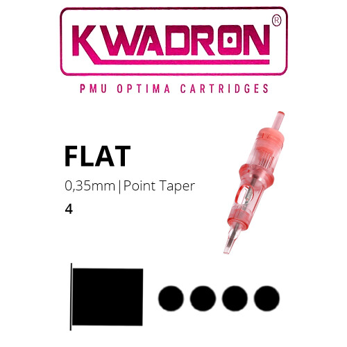 KWADRON - PMU Optima Cartridges - 4 Flat - 0,35 PT